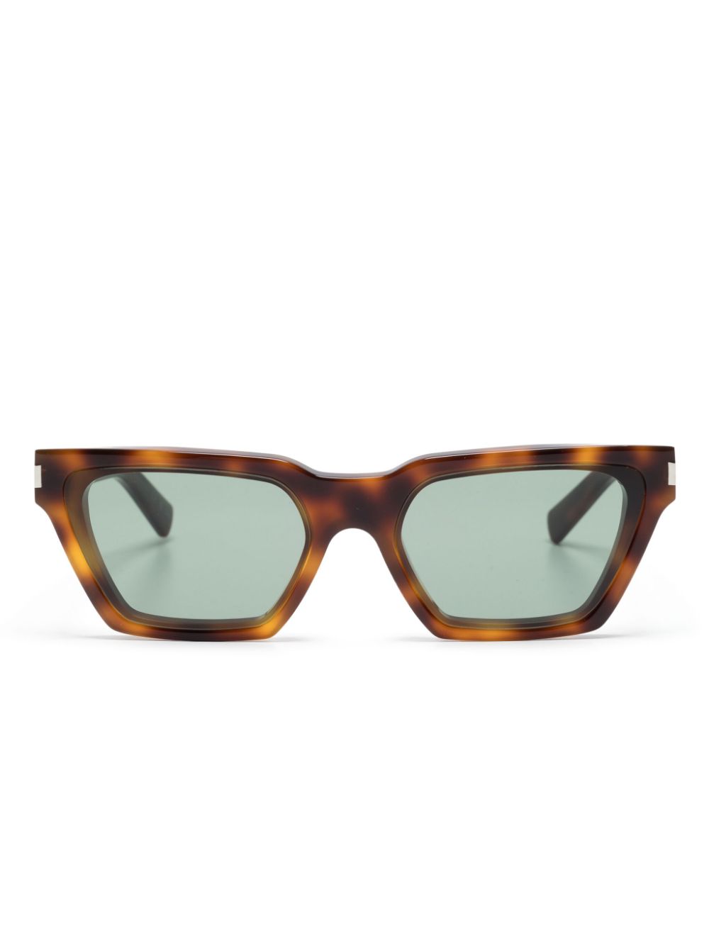 Saint Laurent Eyewear logo-engraved cat-eye sunglasses - Brown von Saint Laurent Eyewear