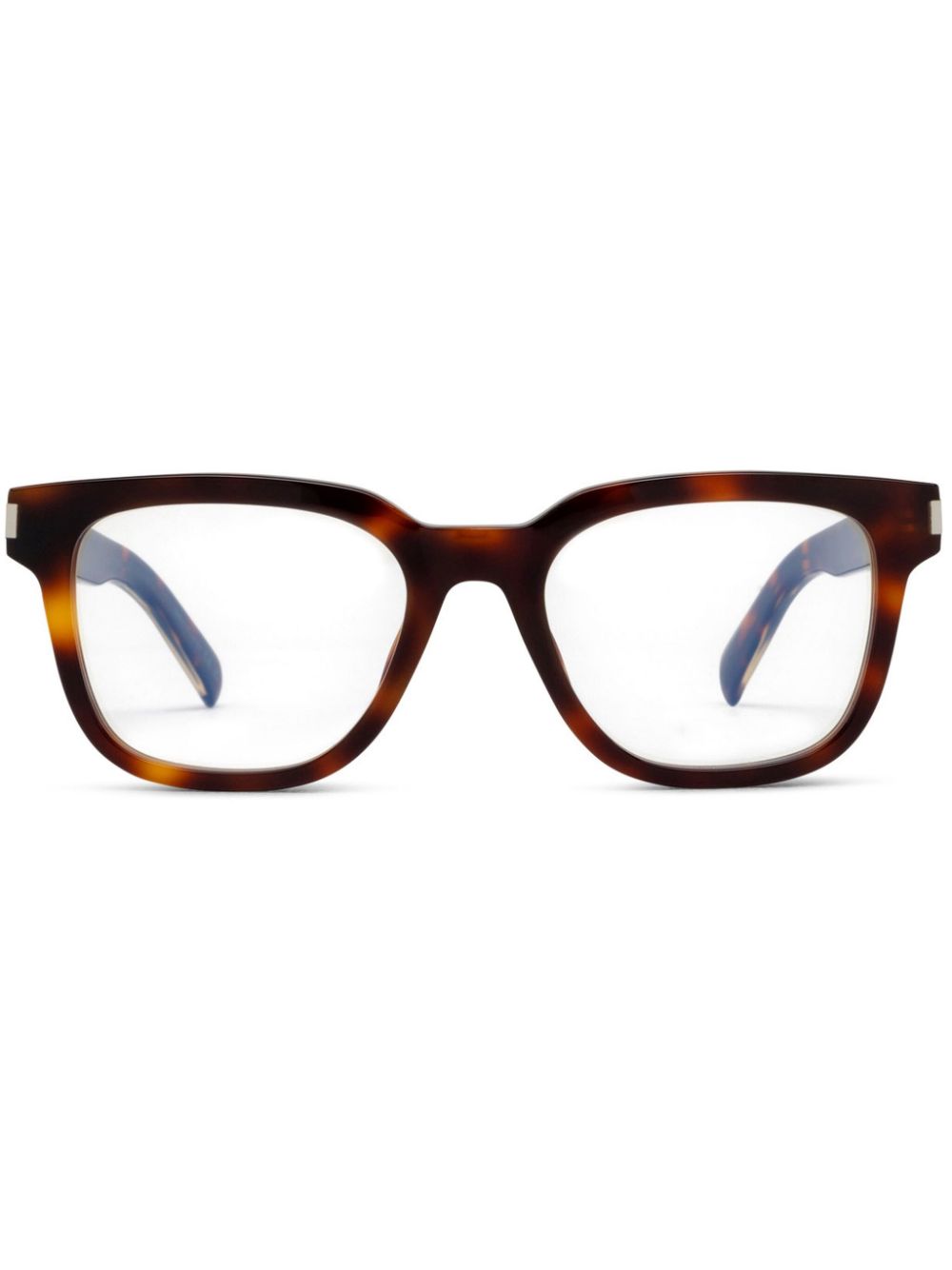 Saint Laurent Eyewear logo-engraved glasses - Brown von Saint Laurent Eyewear