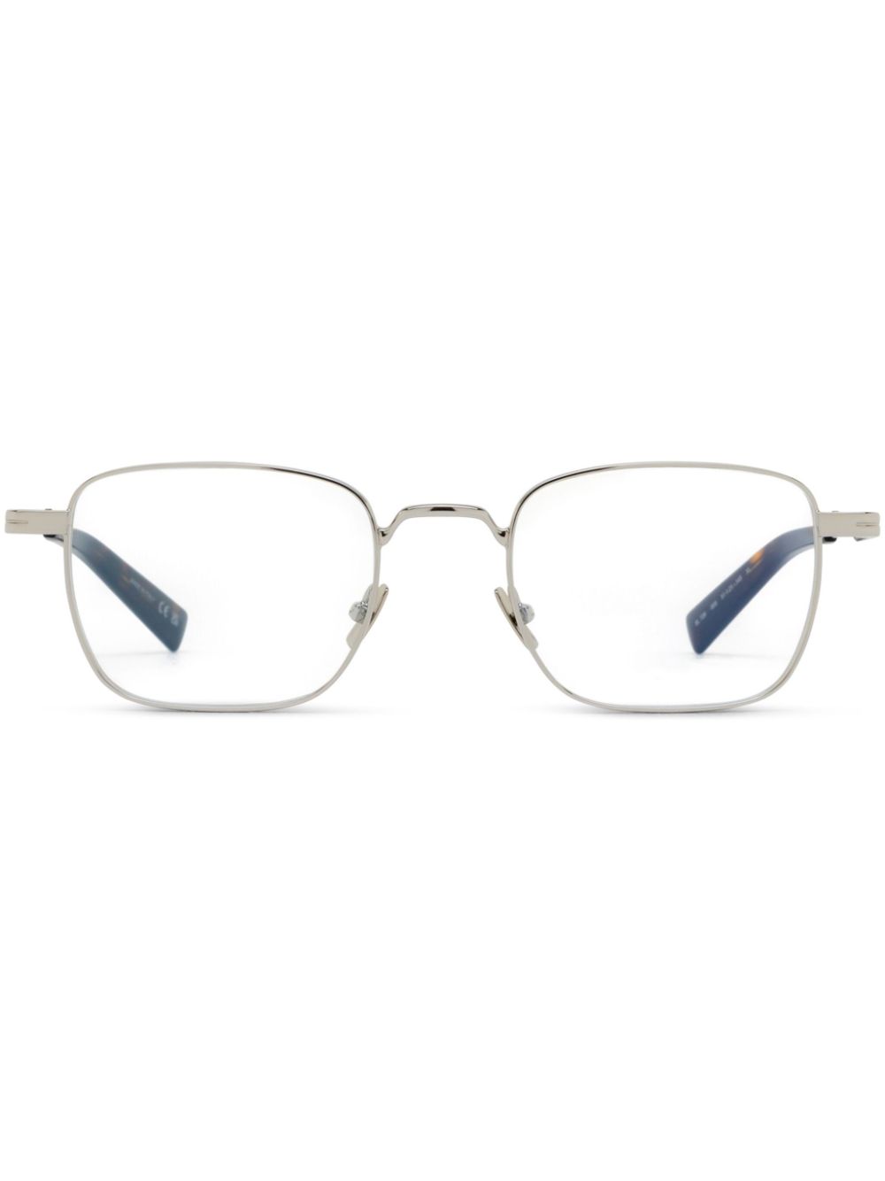 Saint Laurent Eyewear logo-engraved glasses - Silver von Saint Laurent Eyewear