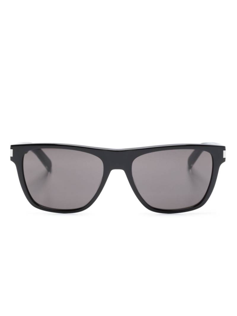 Saint Laurent Eyewear logo-engraved square-frame sunglasses - Black von Saint Laurent Eyewear