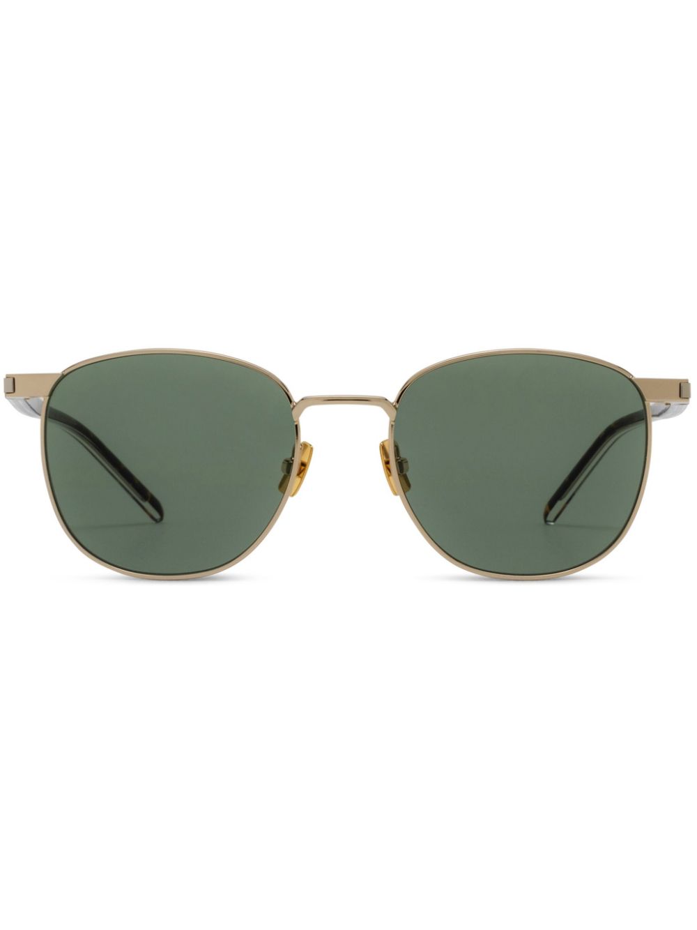 Saint Laurent Eyewear logo-engraved sunglasses - Gold von Saint Laurent Eyewear