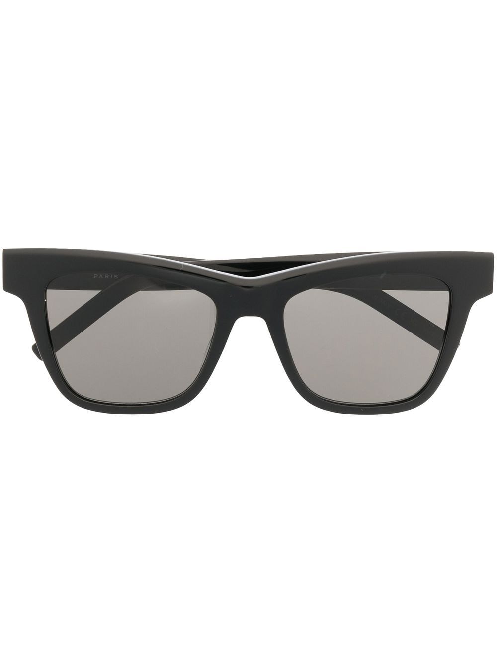 Saint Laurent Eyewear logo-plaque square-frame sunglasses - Black von Saint Laurent Eyewear