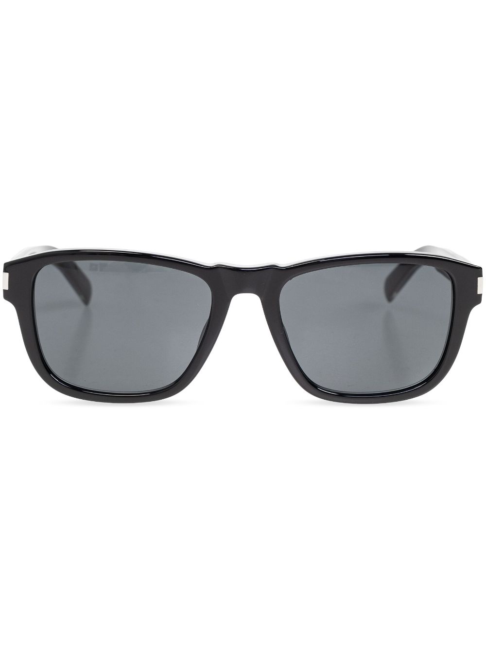 Saint Laurent Eyewear logo-plaque square-frame sunglasses - Black von Saint Laurent Eyewear