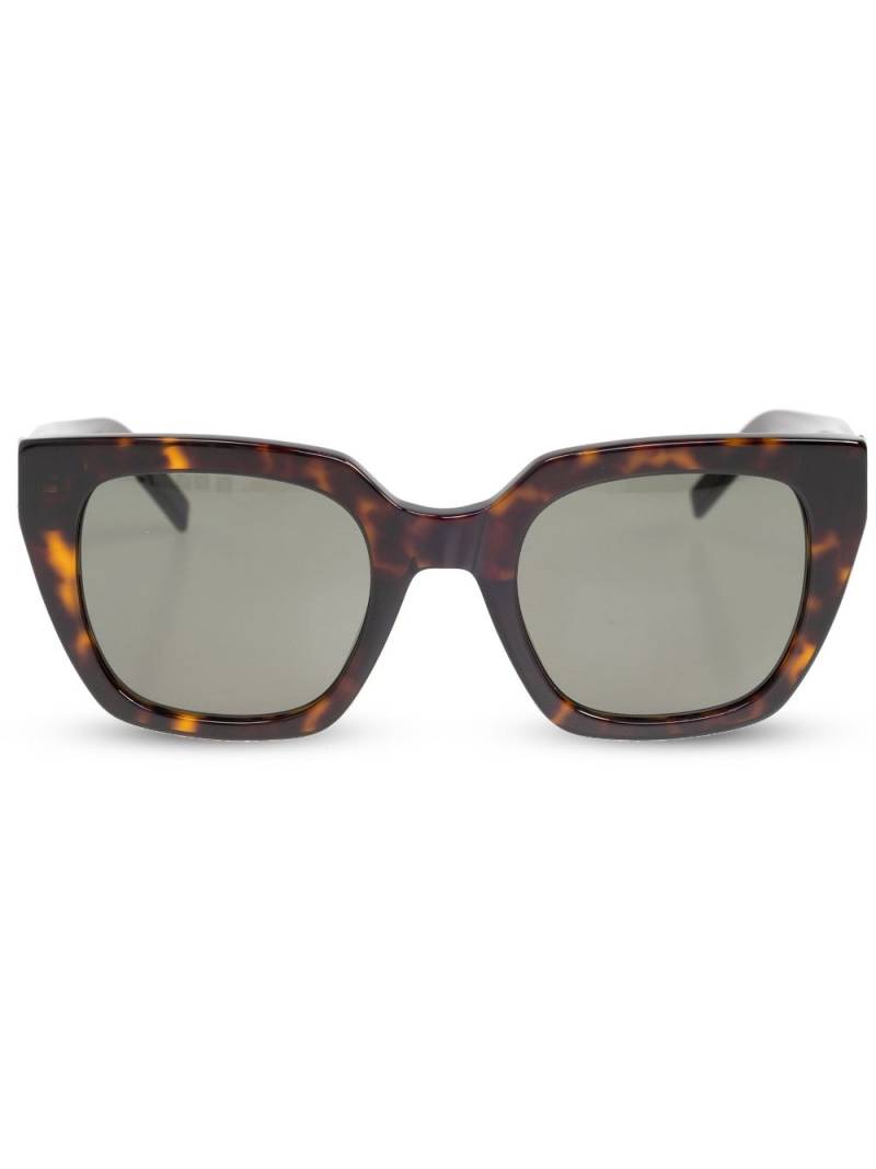 Saint Laurent Eyewear logo-plaque sunglasses - Brown von Saint Laurent Eyewear