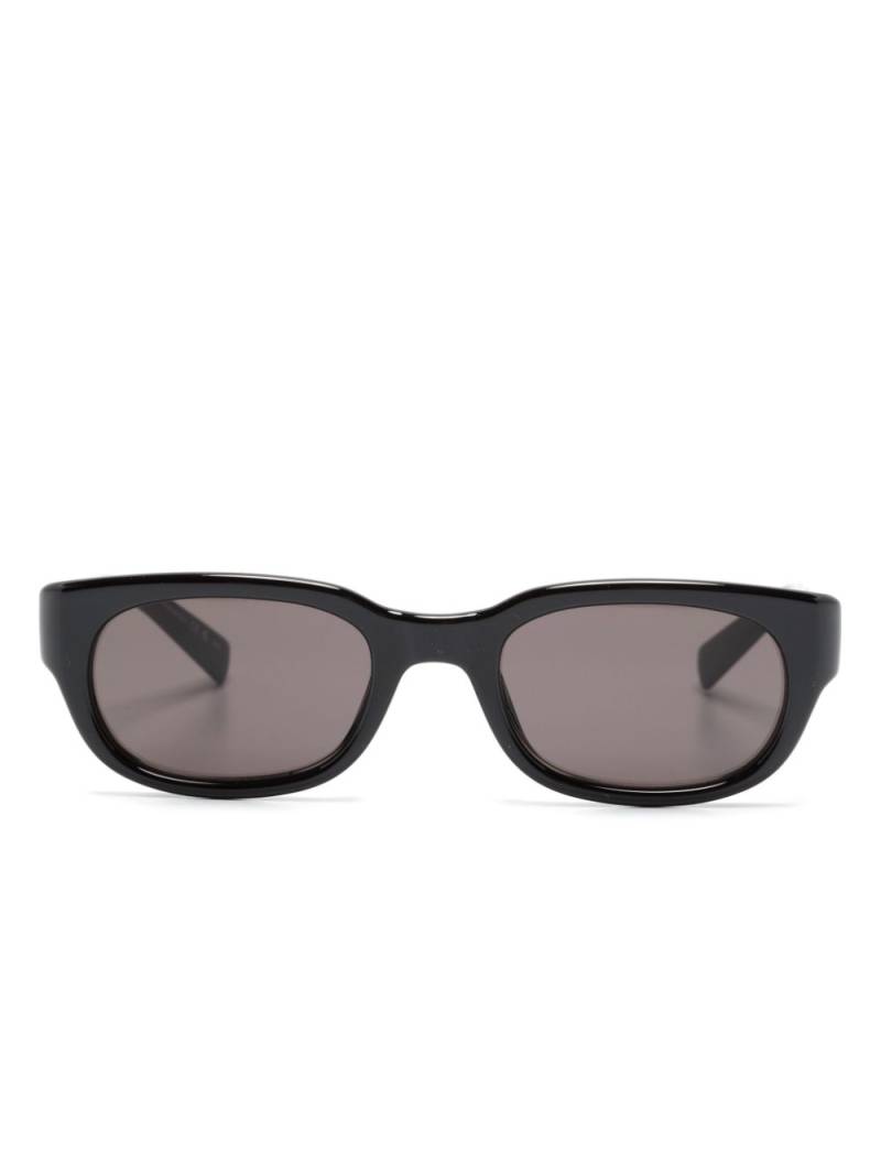 Saint Laurent Eyewear logo-print rectangle-frame sunglasses - Black von Saint Laurent Eyewear