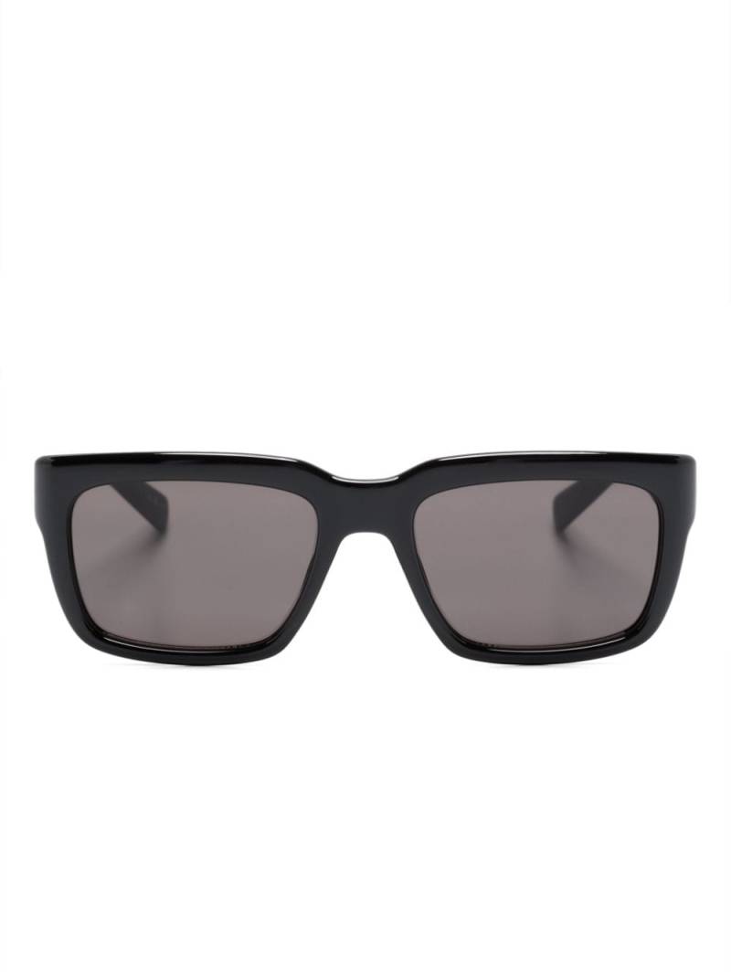 Saint Laurent Eyewear logo-print rectangle-frame sunglasses - Black von Saint Laurent Eyewear