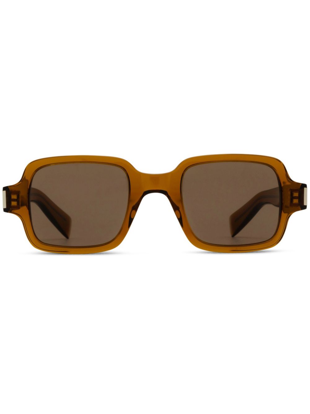 Saint Laurent Eyewear logo-print sunglasses - Brown von Saint Laurent Eyewear