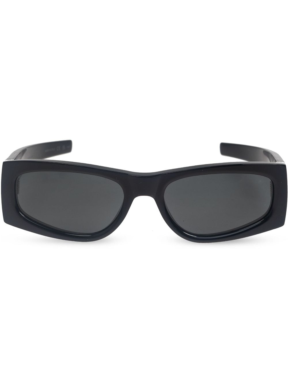 Saint Laurent Eyewear logo rectangle-framed sunglasses - Black von Saint Laurent Eyewear