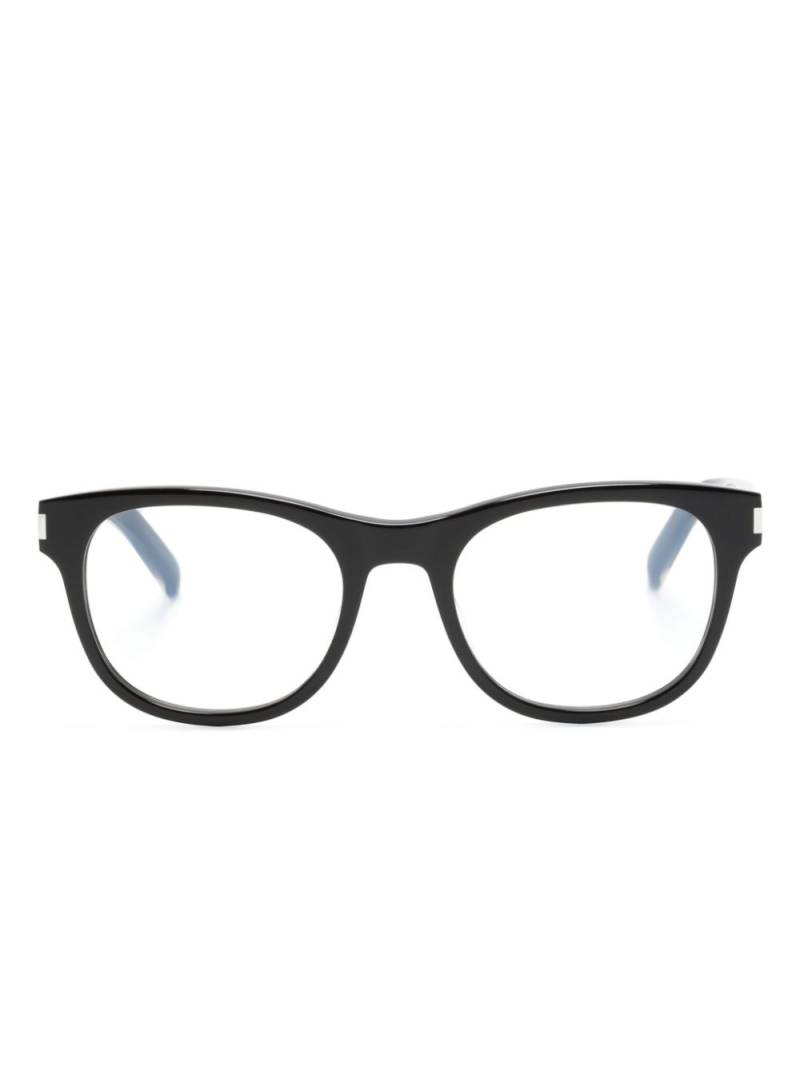 Saint Laurent Eyewear oval-frame glasses - Black von Saint Laurent Eyewear