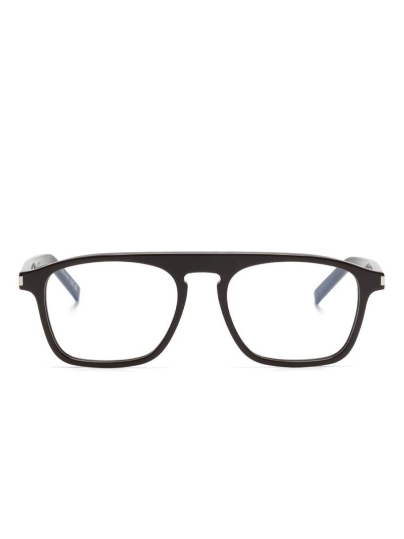 Saint Laurent Eyewear pilot-frame glasses - Brown von Saint Laurent Eyewear