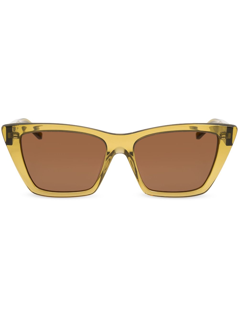 Saint Laurent Eyewear rectangle-frame sunglasses - Green von Saint Laurent Eyewear