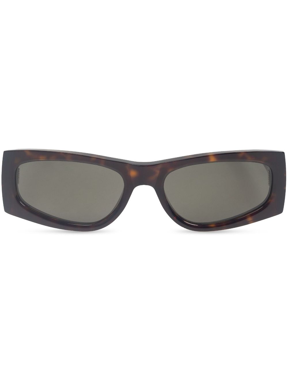 Saint Laurent Eyewear rectangle-framed tortoiseshell sunglasses - Brown von Saint Laurent Eyewear