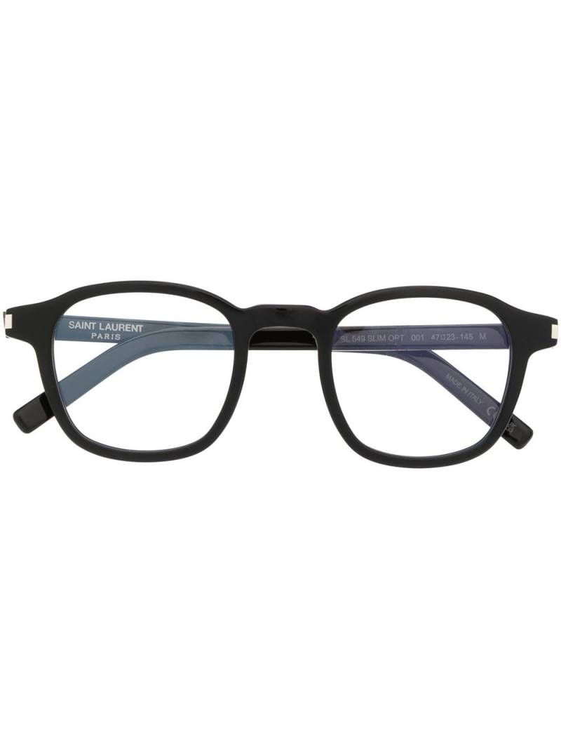 Saint Laurent Eyewear round-frame glasses - Black von Saint Laurent Eyewear