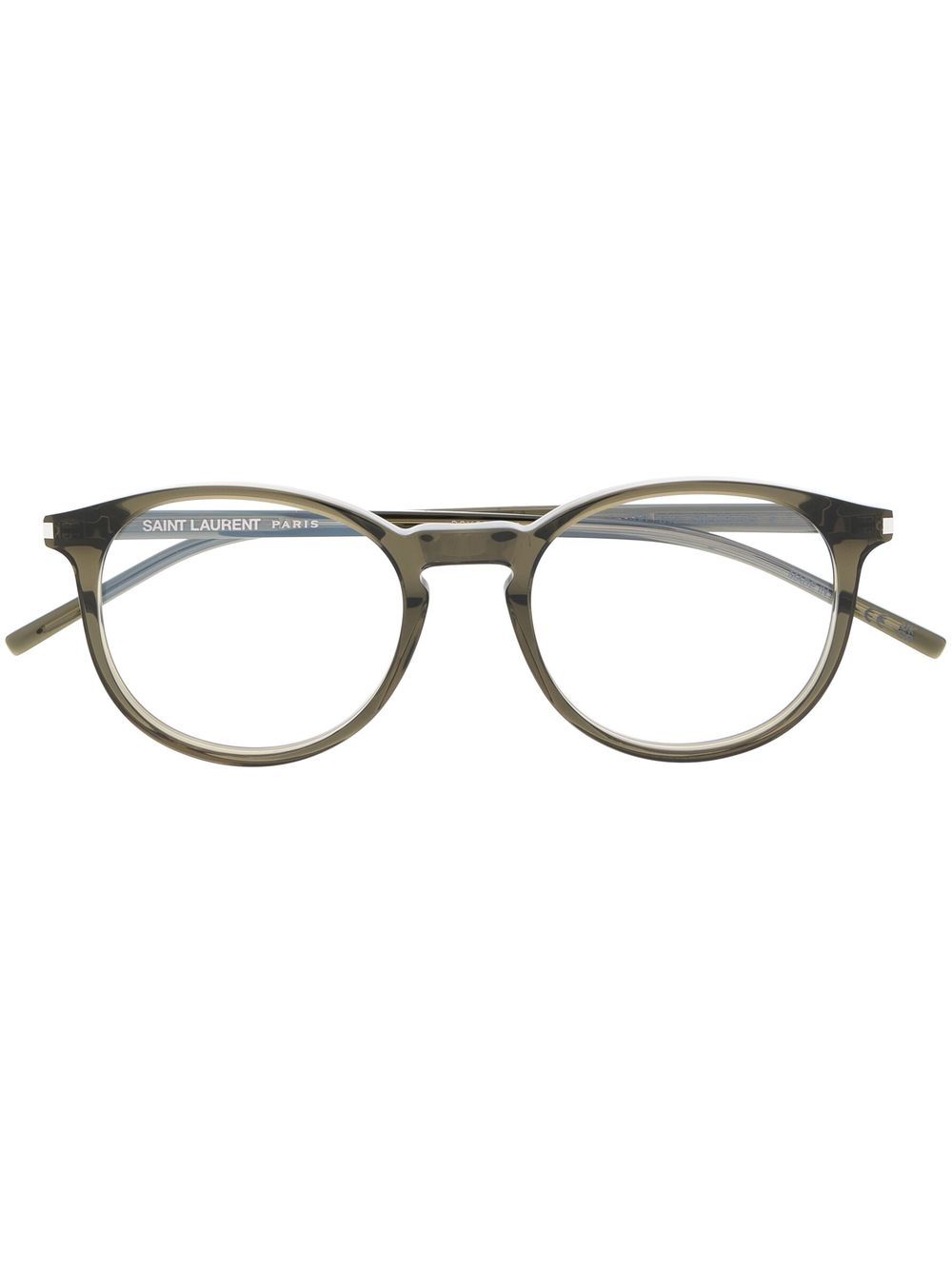 Saint Laurent Eyewear round-frame glasses - Brown von Saint Laurent Eyewear