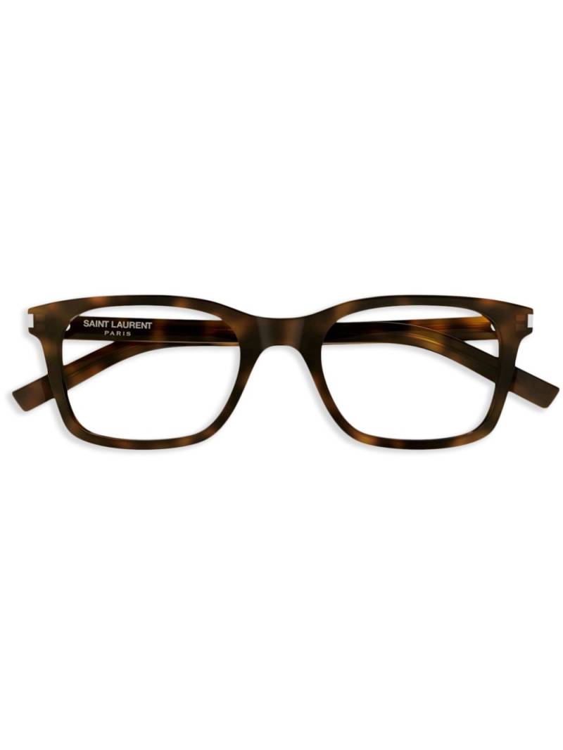 Saint Laurent Eyewear square-frame glasses - Brown von Saint Laurent Eyewear