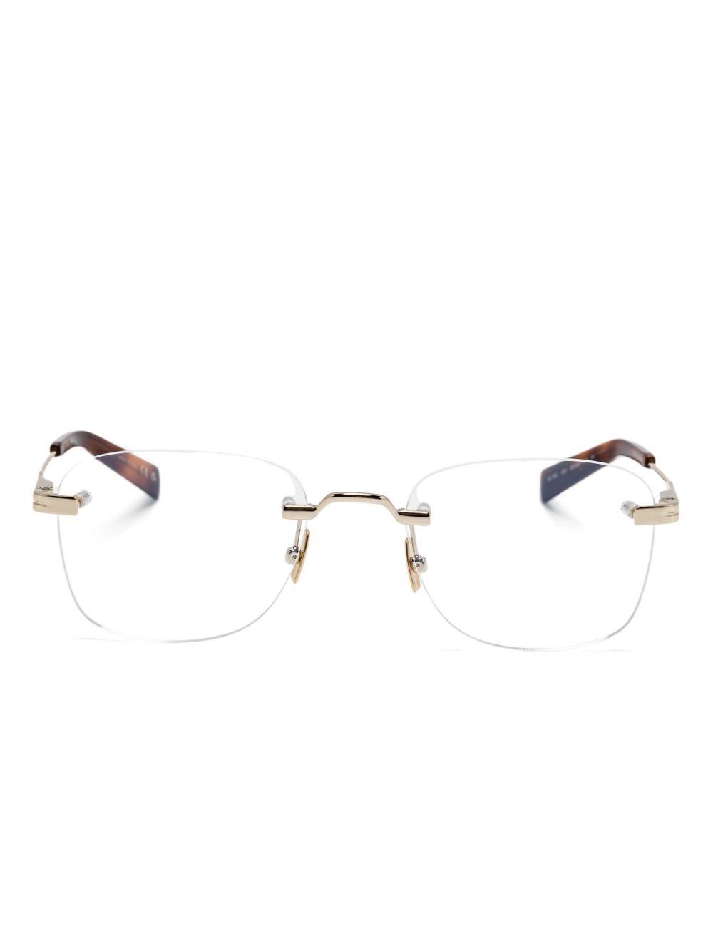 Saint Laurent Eyewear square-frame glasses - Gold von Saint Laurent Eyewear