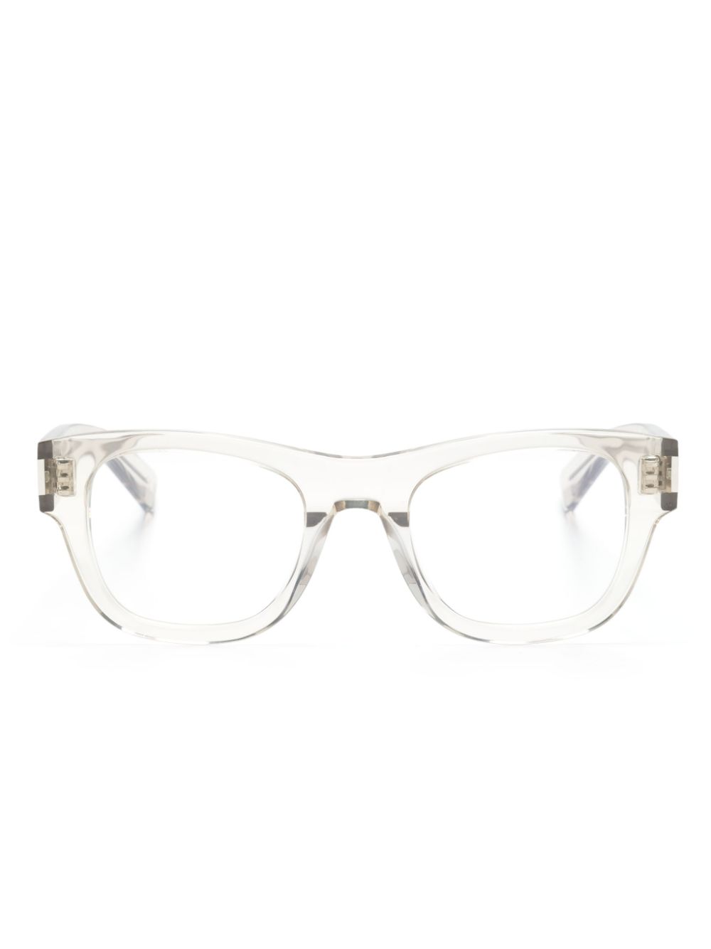 Saint Laurent Eyewear square-frame glasses - Neutrals von Saint Laurent Eyewear