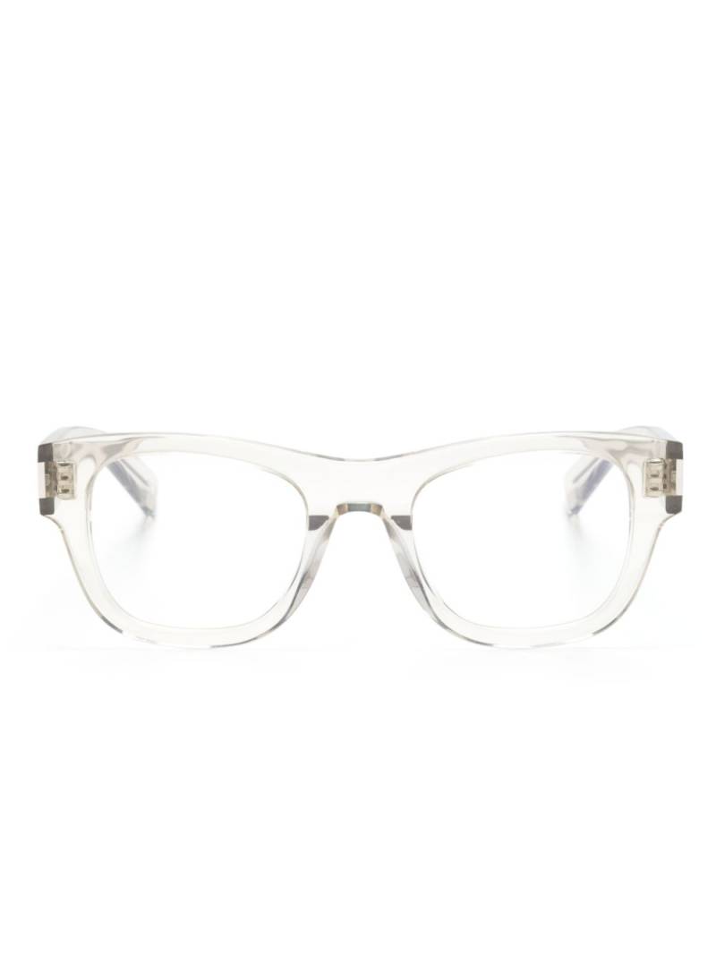 Saint Laurent Eyewear square-frame glasses - Neutrals von Saint Laurent Eyewear