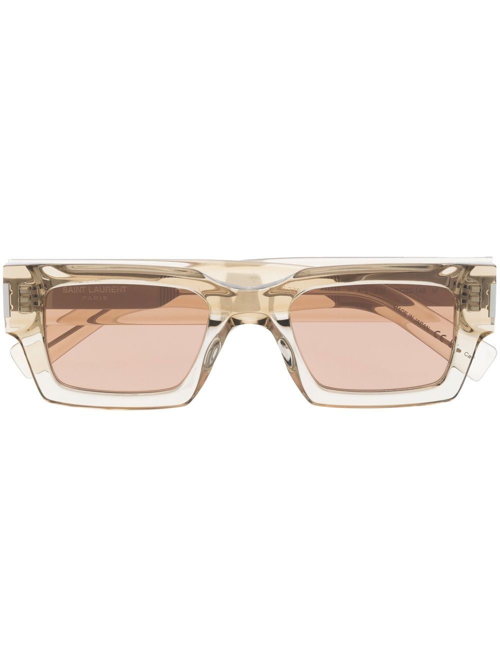 Saint Laurent Eyewear square-frame tinted sunglasses - Neutrals von Saint Laurent Eyewear