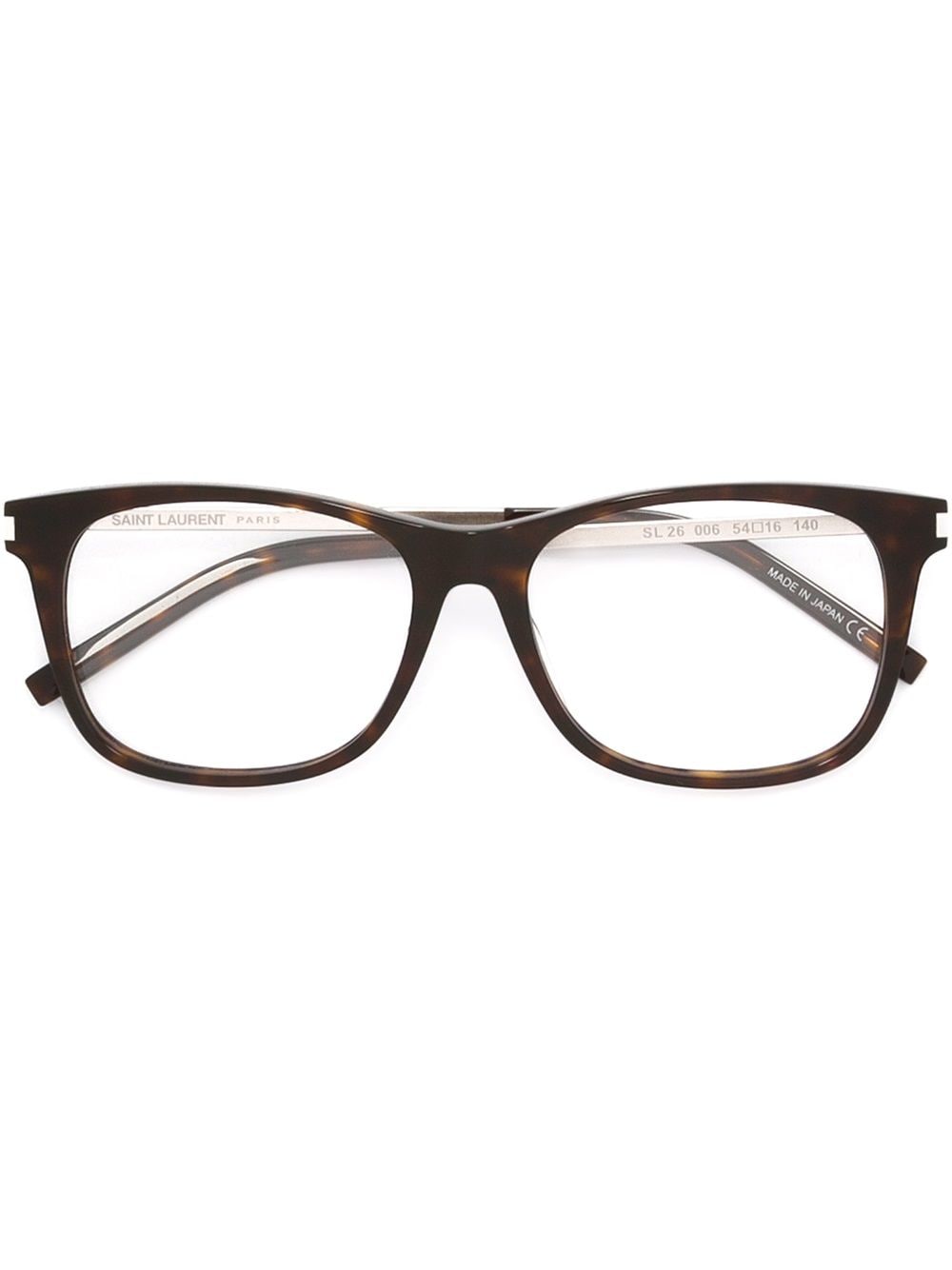 Saint Laurent Eyewear tortoise shell glasses - Metallic von Saint Laurent Eyewear