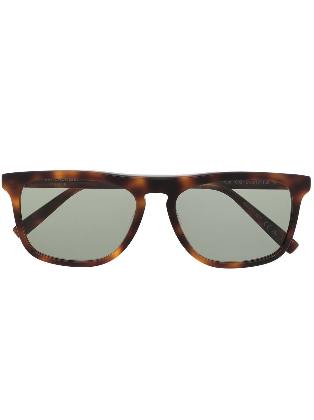 Saint Laurent Eyewear tortoiseshell-effect frame sunglasses - Brown von Saint Laurent Eyewear