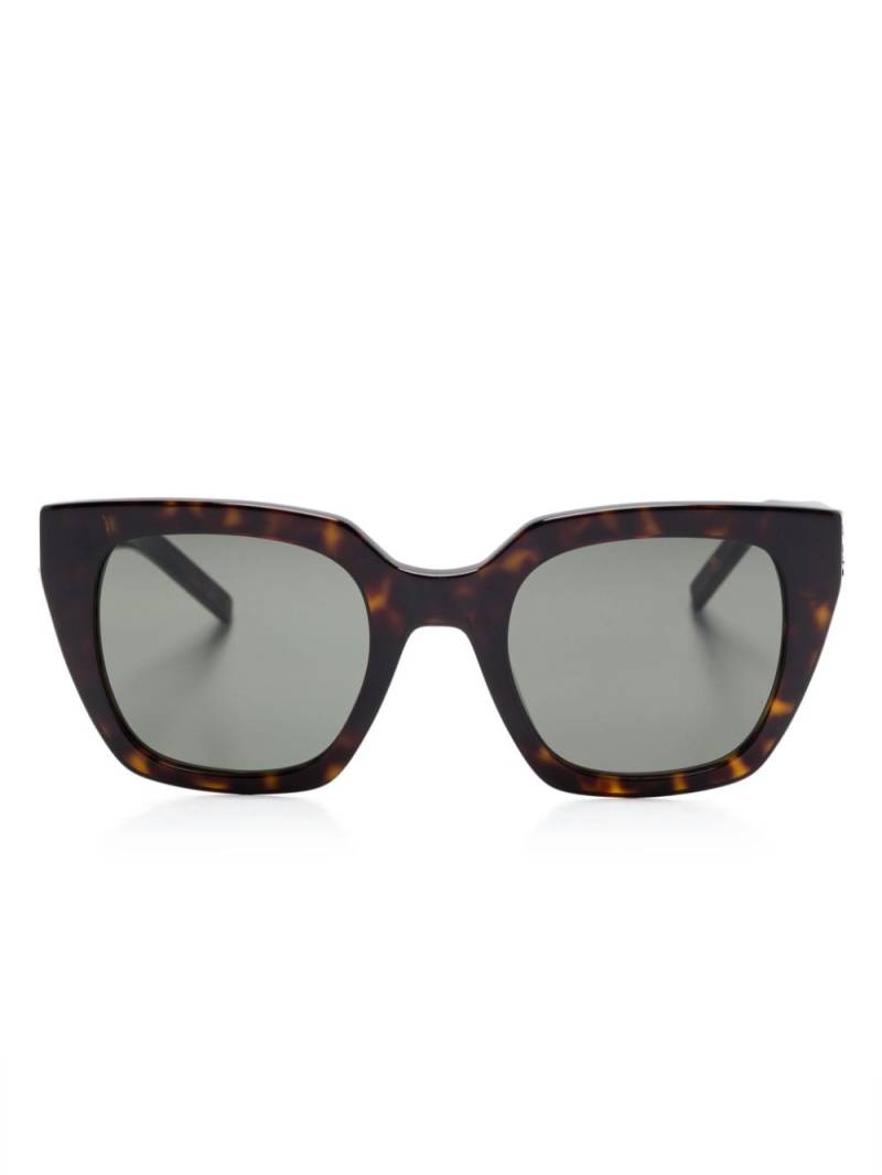 Saint Laurent Eyewear tortoiseshell-effect sunglasses - Brown von Saint Laurent Eyewear