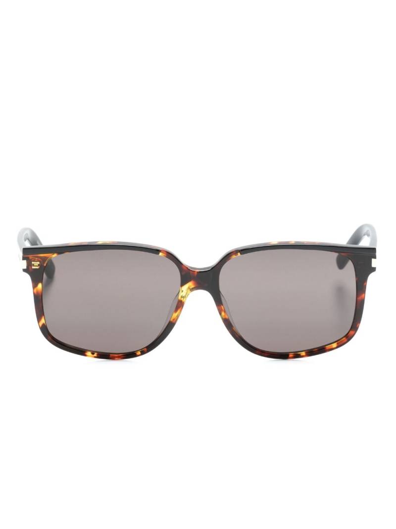 Saint Laurent Eyewear tortoiseshell-effect tinted sunglasses - Brown von Saint Laurent Eyewear