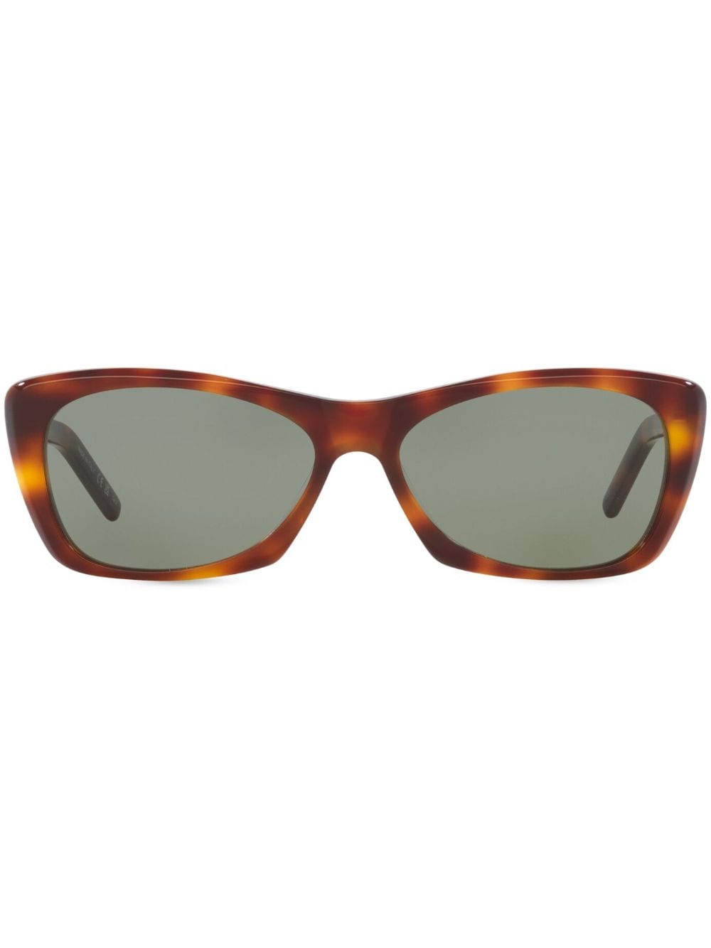 Saint Laurent Eyewear tortoiseshell rectangular sunglasses - Green von Saint Laurent Eyewear