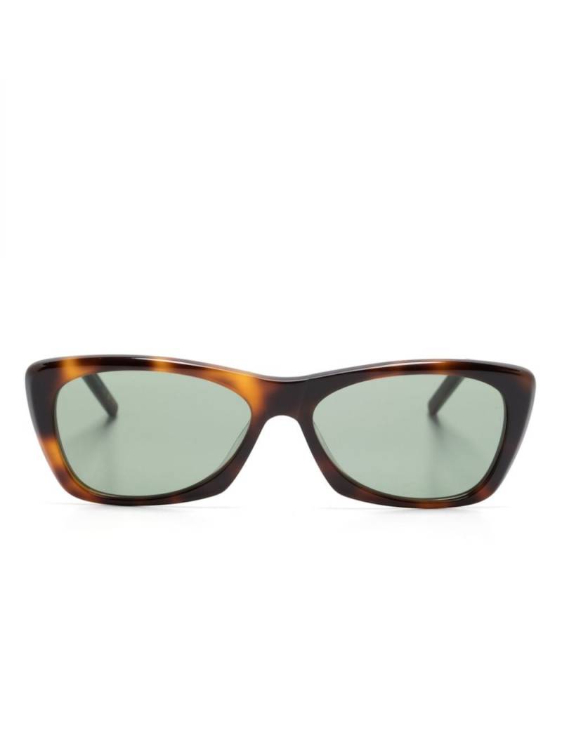 Saint Laurent Eyewear tortoiseshell rectangular sunglasses - Green von Saint Laurent Eyewear