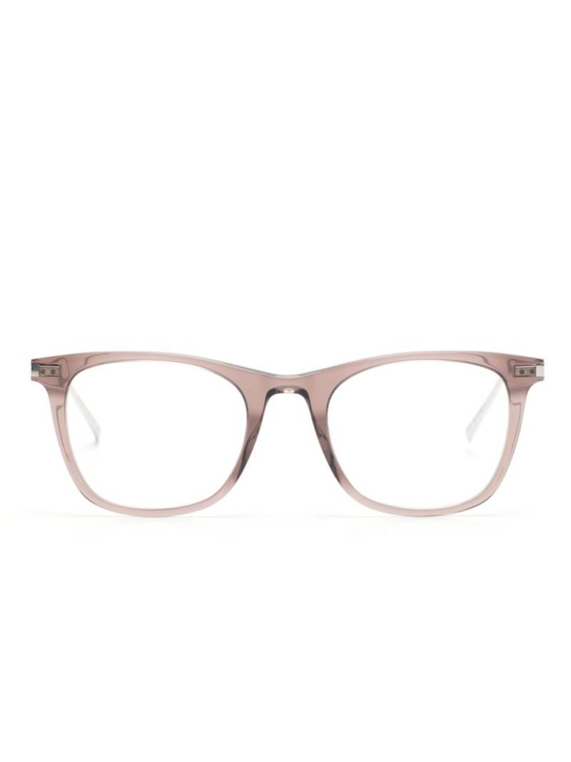 Saint Laurent Eyewear transparent square-frame glasses - Purple von Saint Laurent Eyewear