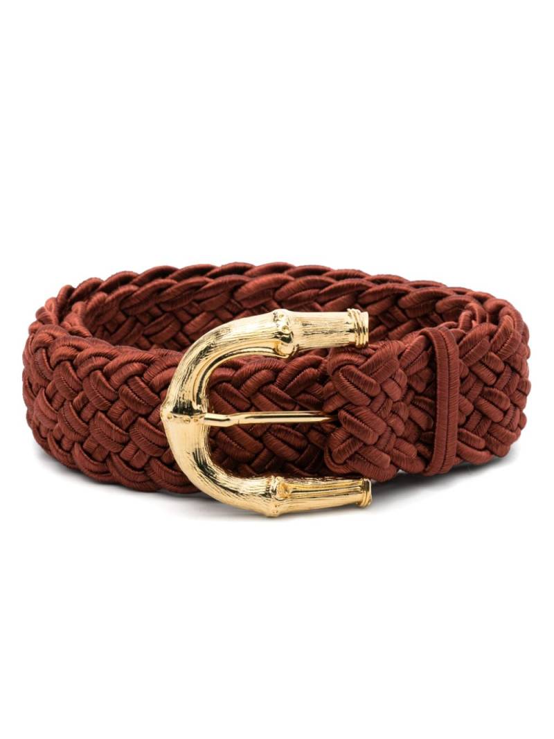 Saint Laurent Pre-Owned 1970s braided belt - Brown von Saint Laurent Pre-Owned