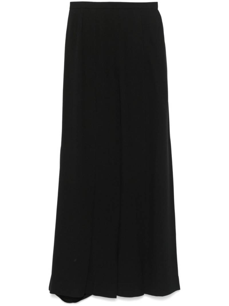 Saint Laurent Pre-Owned 1970s pleated maxi skirt - Black von Saint Laurent Pre-Owned