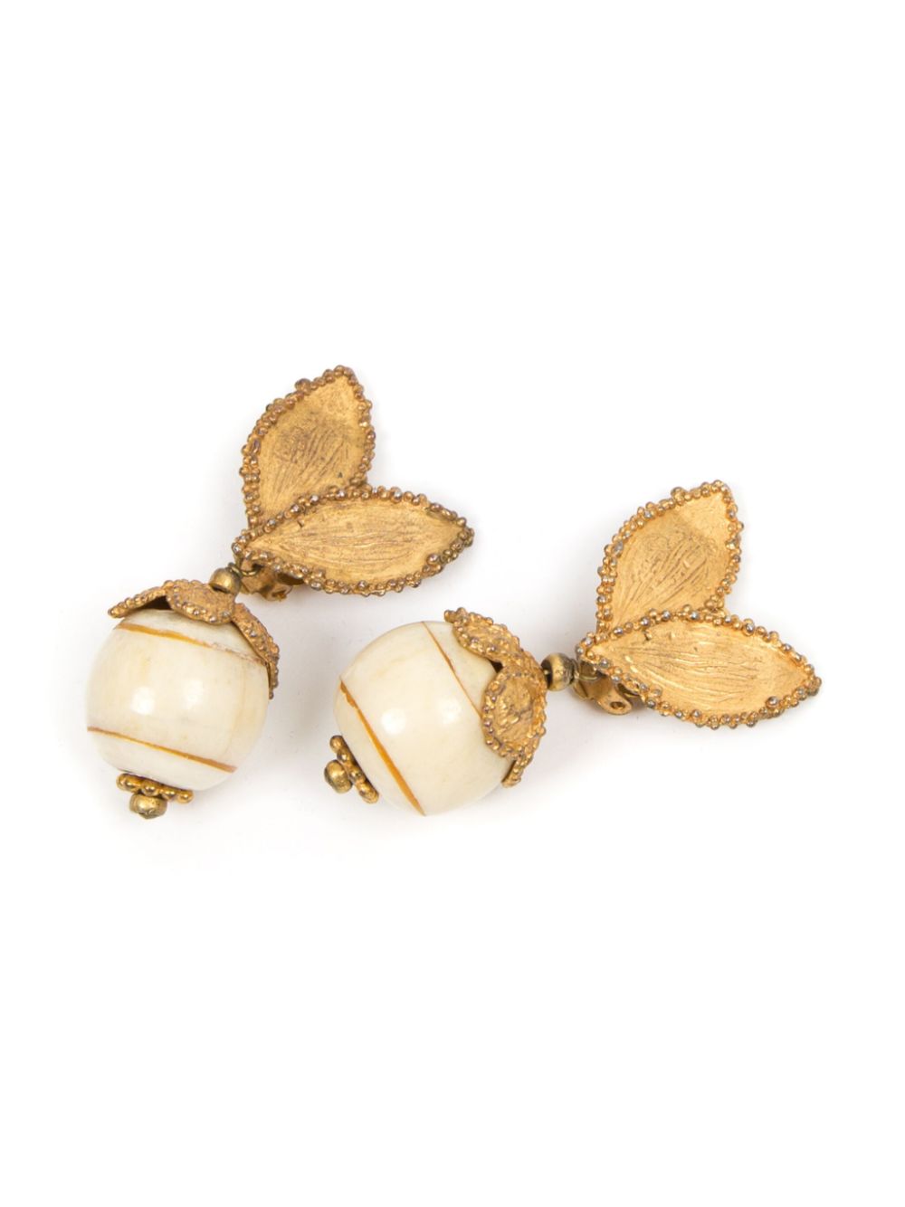 Saint Laurent Pre-Owned 1980s clip-on earrings - Gold von Saint Laurent Pre-Owned