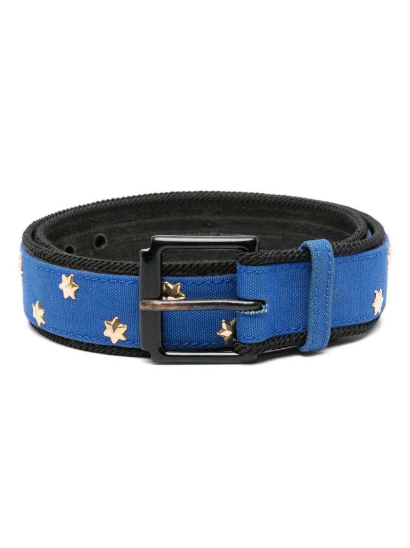 Saint Laurent Pre-Owned 1980s star-studded belt - Blue von Saint Laurent Pre-Owned