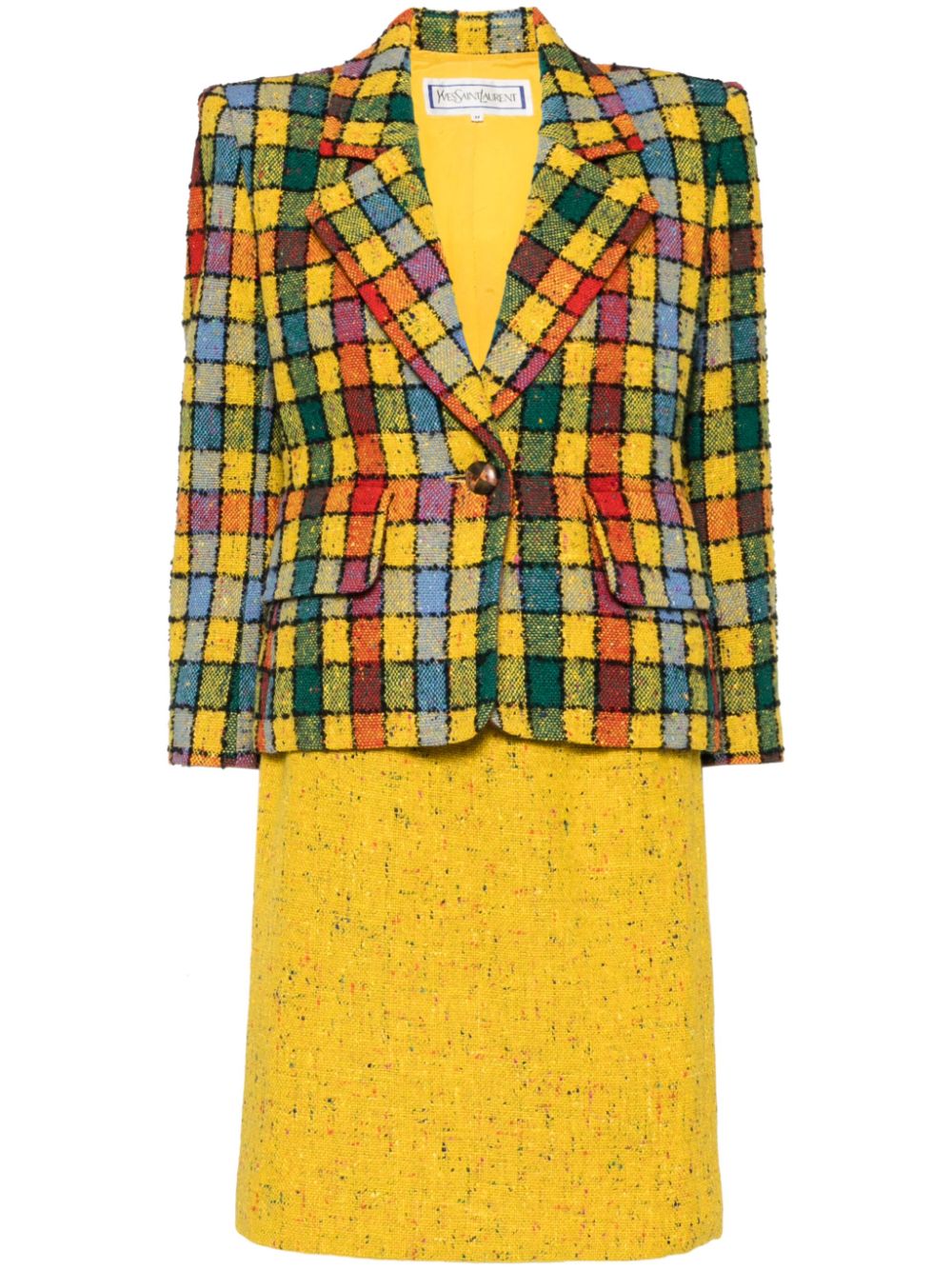 Saint Laurent Pre-Owned 1990-2000 skirt suit - Yellow von Saint Laurent Pre-Owned