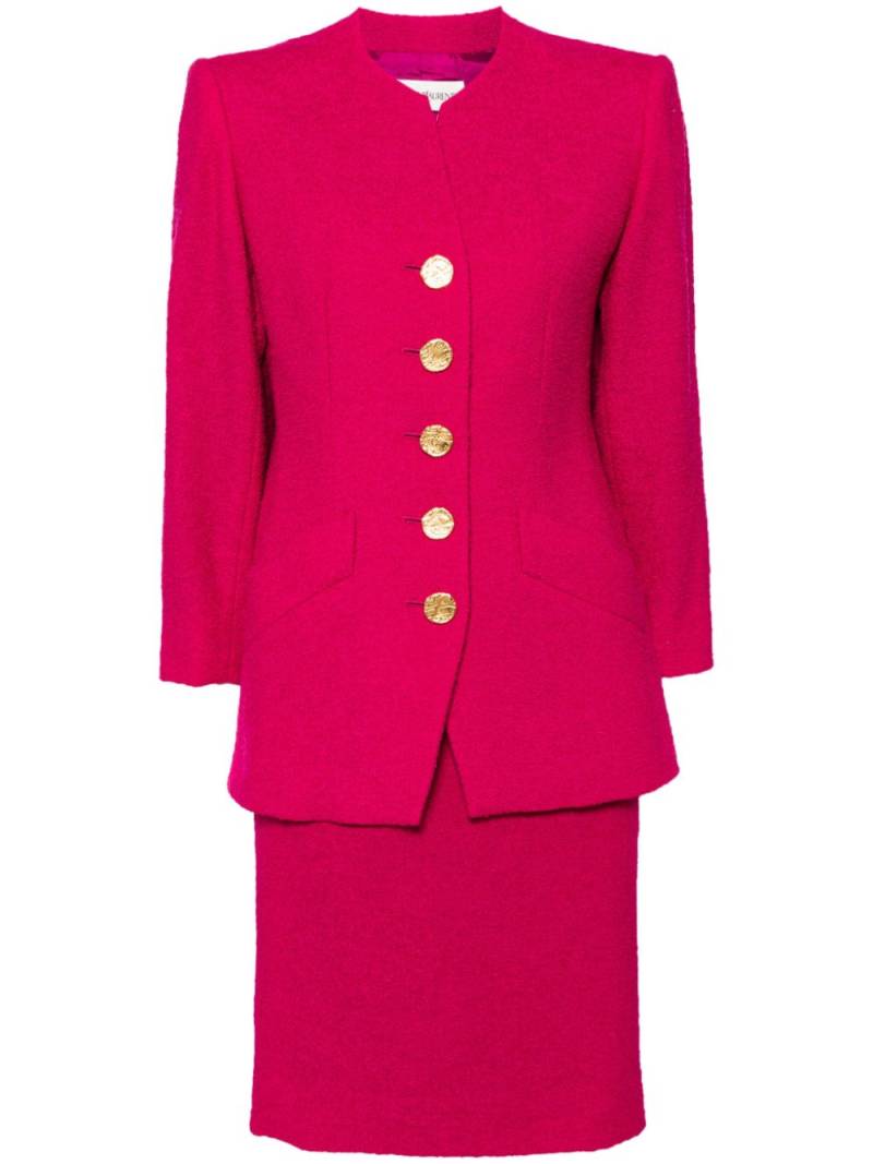 Saint Laurent Pre-Owned 1990-2000s single-breasted skirt suit - Pink von Saint Laurent Pre-Owned