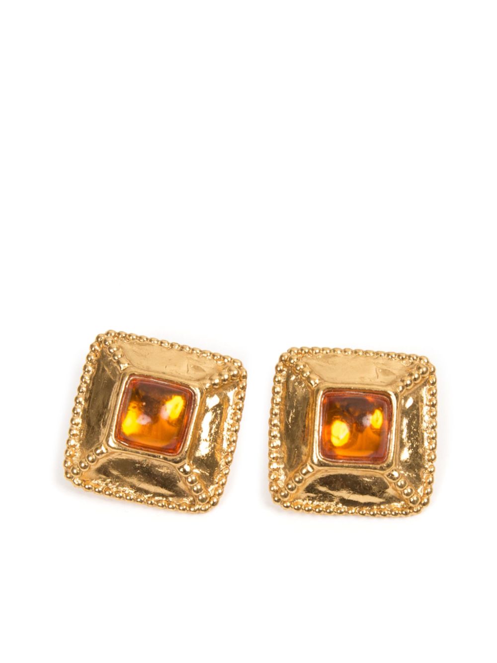 Saint Laurent Pre-Owned 1990s clip-on earrings - Gold von Saint Laurent Pre-Owned