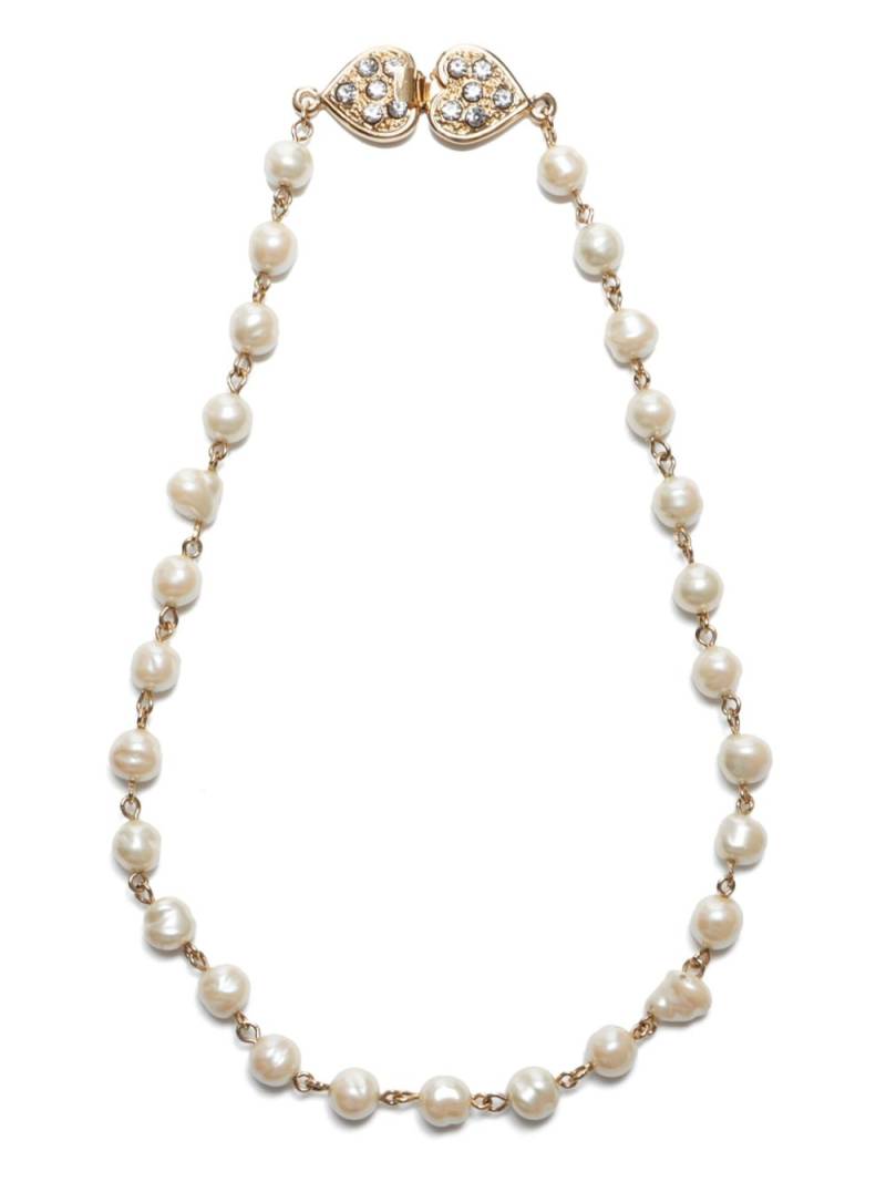 Saint Laurent Pre-Owned 1990s faux-pearl necklace - Gold von Saint Laurent Pre-Owned