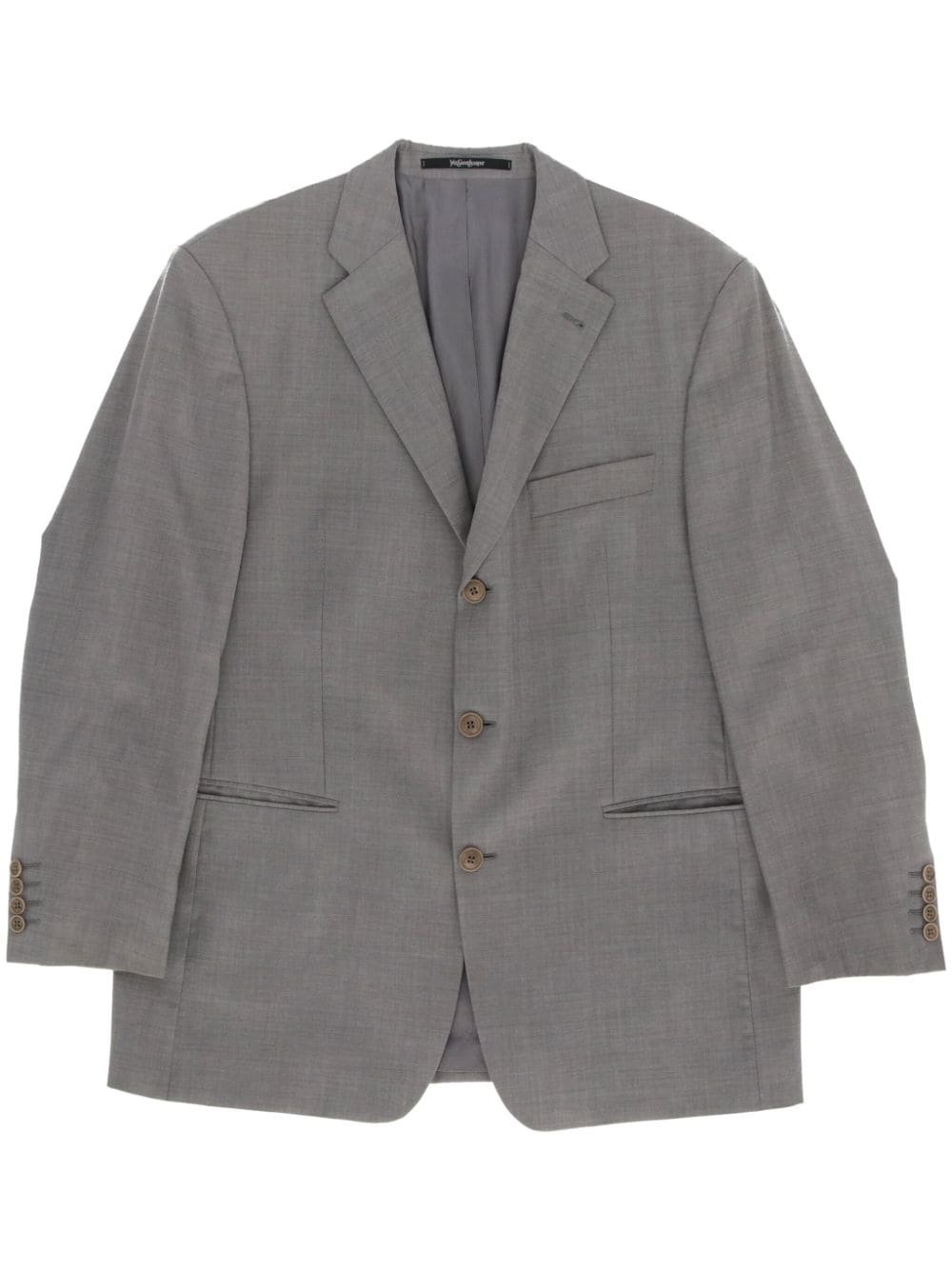 Saint Laurent Pre-Owned 1990s notched blazer - Grey von Saint Laurent Pre-Owned