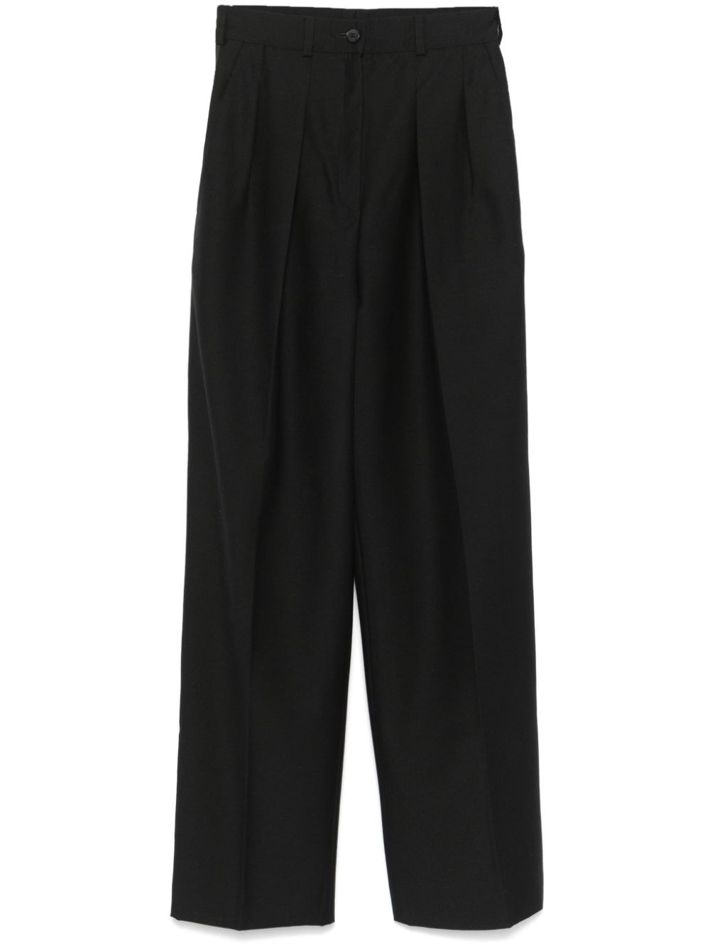 Saint Laurent Pre-Owned 1990s pleated trousers - Black von Saint Laurent Pre-Owned