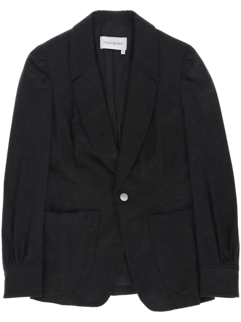 Saint Laurent Pre-Owned 2000s single-breasted blazer - Grey von Saint Laurent Pre-Owned