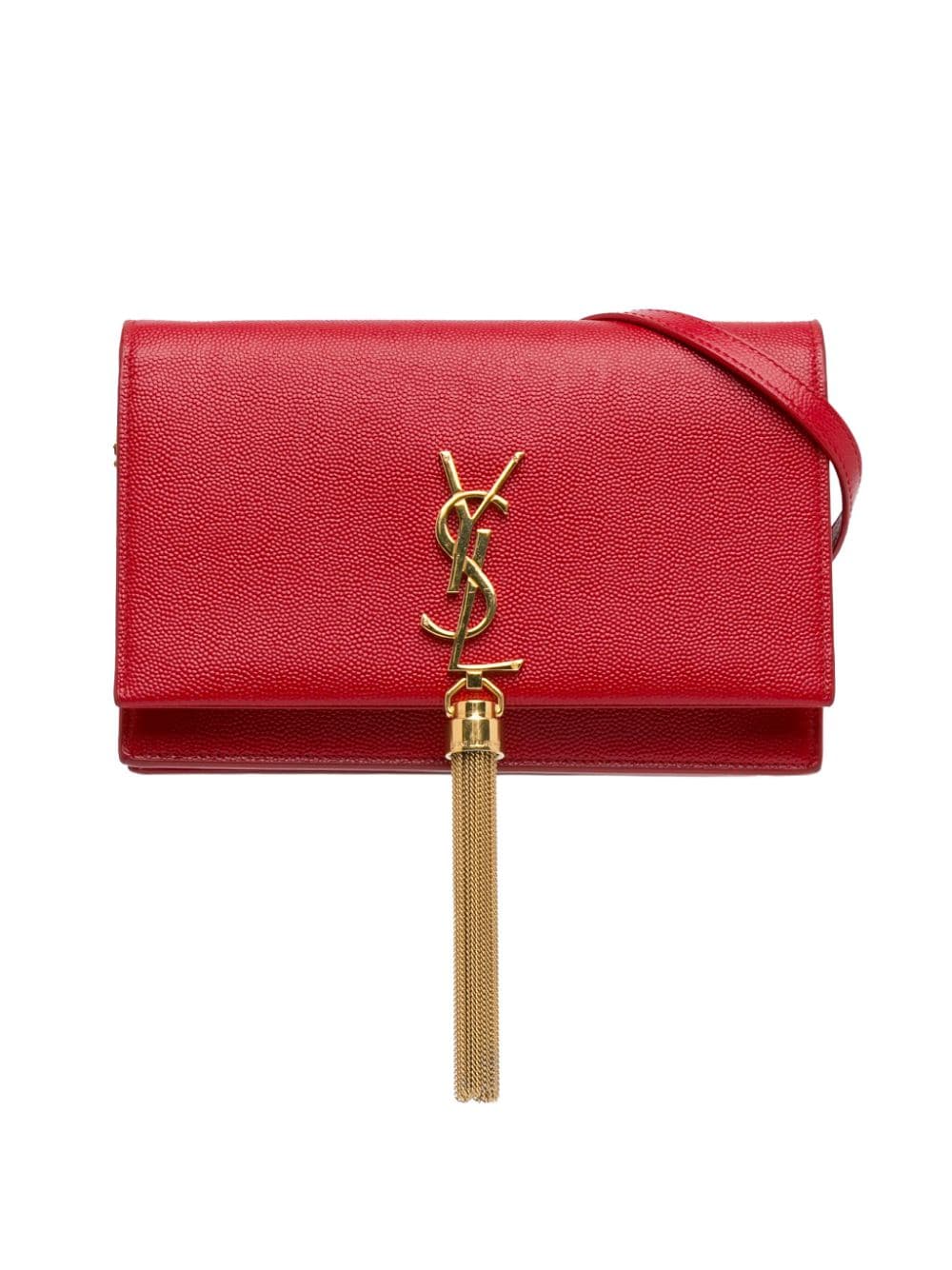 Saint Laurent Pre-Owned 2013-2023 Grain de Poudre Kate Chain Wallet crossbody bag - Red von Saint Laurent Pre-Owned