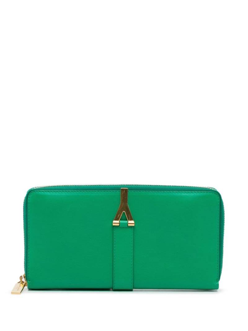 Saint Laurent Pre-Owned 2013 Y Line zip-around wallet - Green von Saint Laurent Pre-Owned