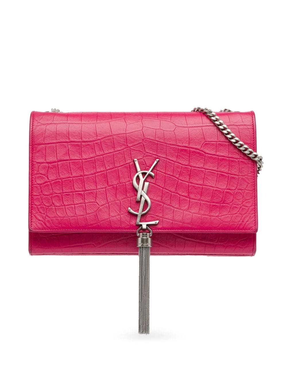 Saint Laurent Pre-Owned 2015 Medium Embossed Kate Tassel crossbody bag - Pink von Saint Laurent Pre-Owned