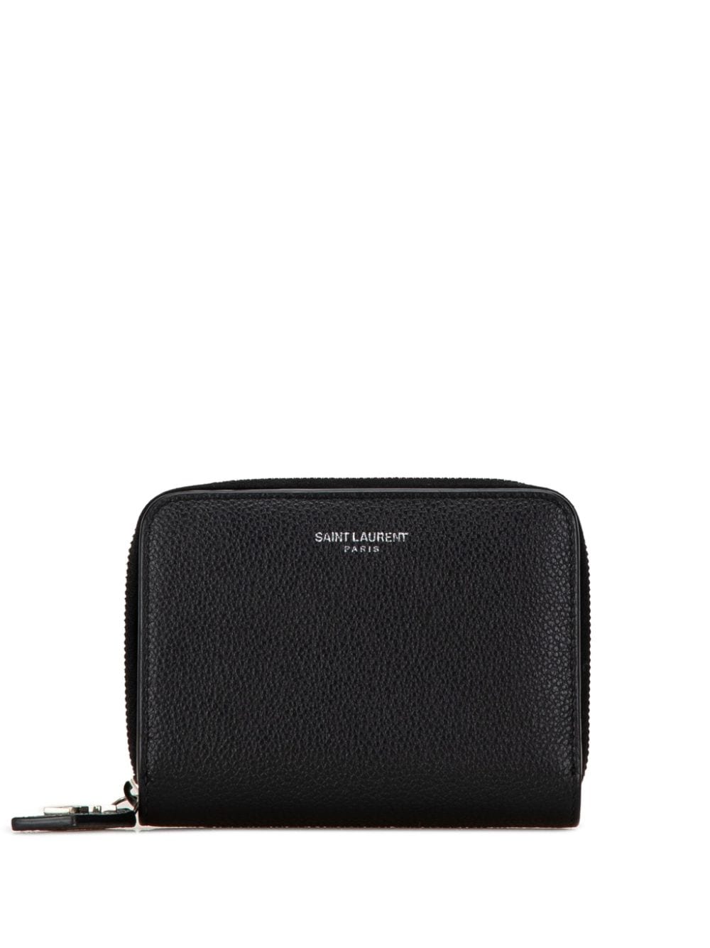 Saint Laurent Pre-Owned 2018 Leather Compact Wallet small wallets - Black von Saint Laurent Pre-Owned