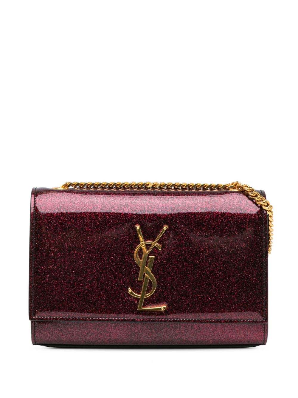 Saint Laurent Pre-Owned 2018 Small Glitter Patent Kate crossbody bag - Red von Saint Laurent Pre-Owned