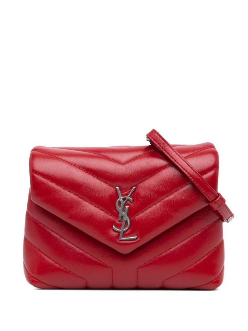 Saint Laurent Pre-Owned 2018 Toy Calfskin Loulou crossbody bag - Red von Saint Laurent Pre-Owned