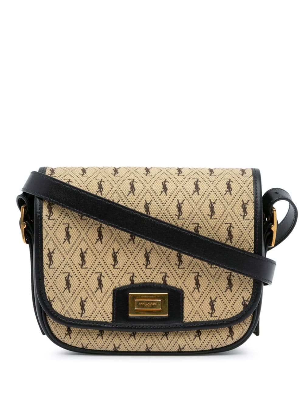 Saint Laurent Pre-Owned 2019 Small Canvas Monogram All Over crossbody bag - Brown von Saint Laurent Pre-Owned