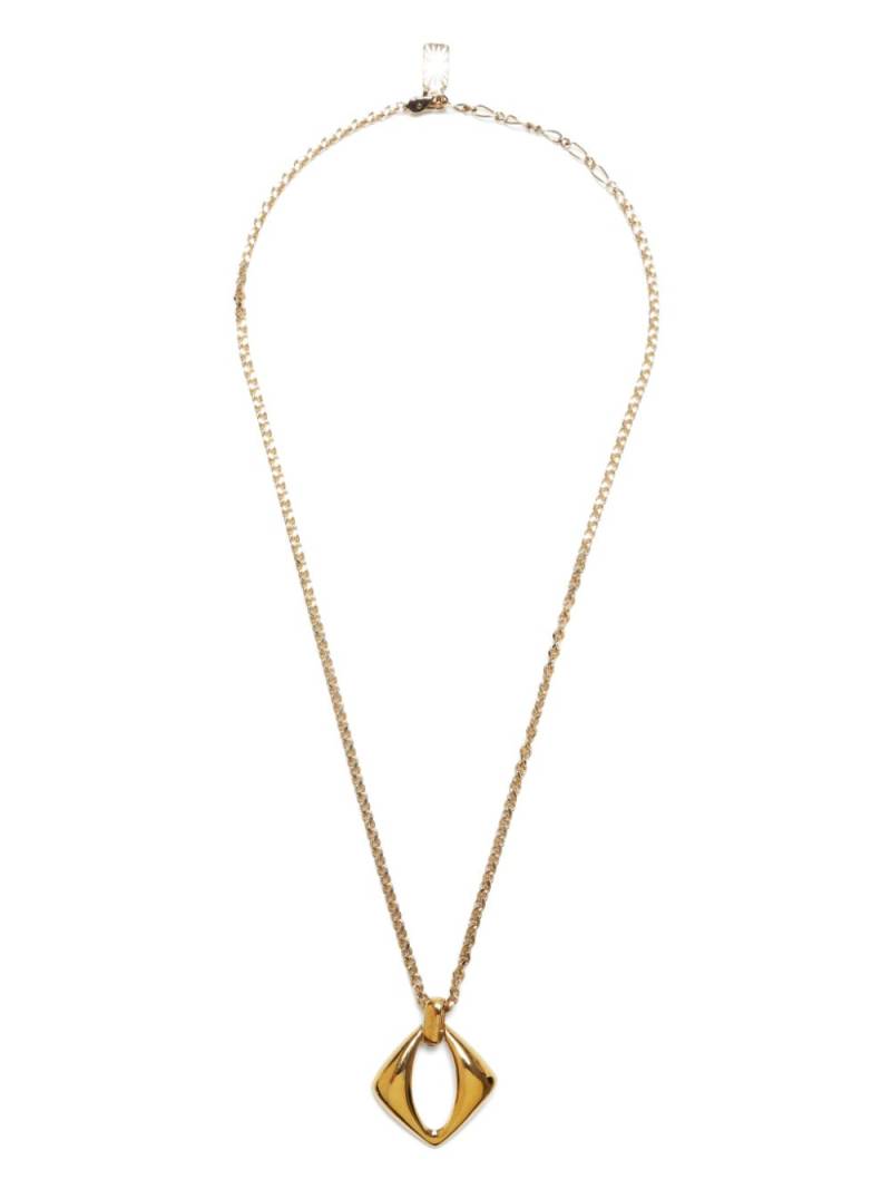 Saint Laurent Pre-Owned rhinestone pendant necklace - Gold von Saint Laurent Pre-Owned