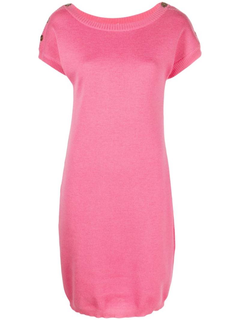 Saint Laurent Pre-Owned short-sleeve knitted dress - Pink von Saint Laurent Pre-Owned